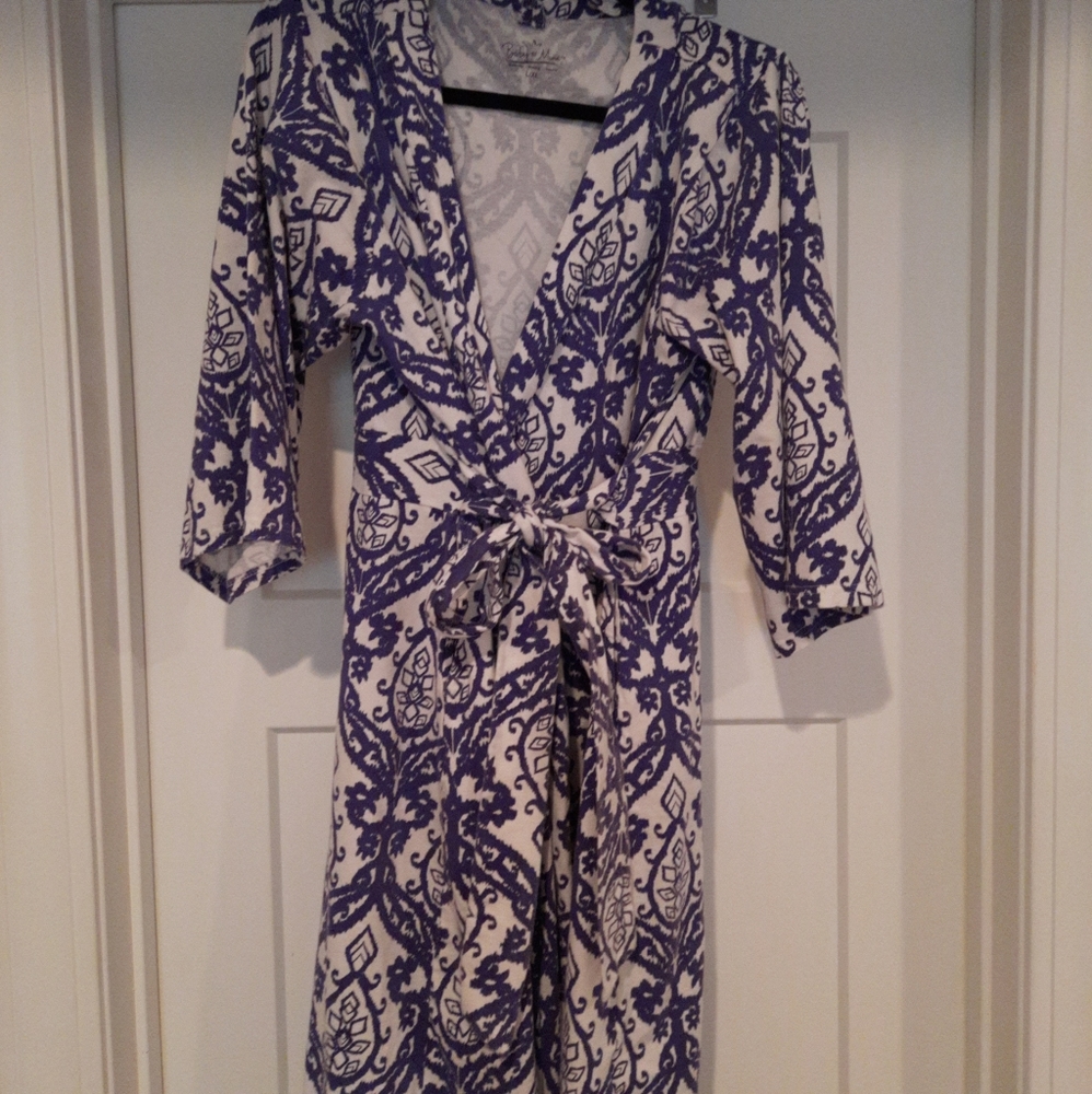 Mommy & me maternity robe/newborn gown/hat